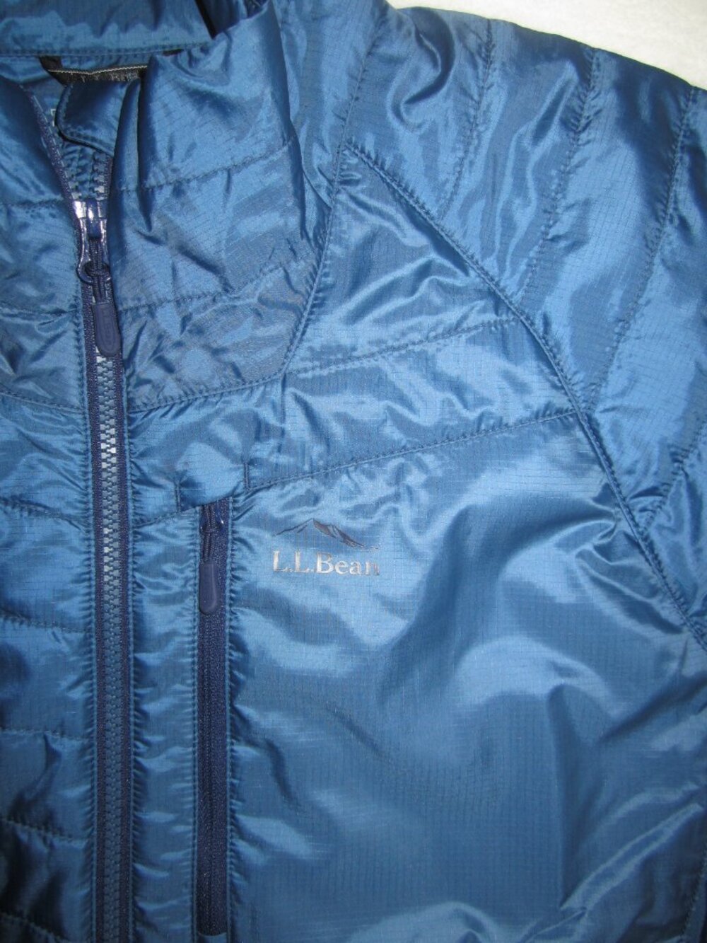 LL BEAN PrimaLoft Packaway Jacket Bright Mariner Item 525719 Women’s XL - Picture 10 of 15